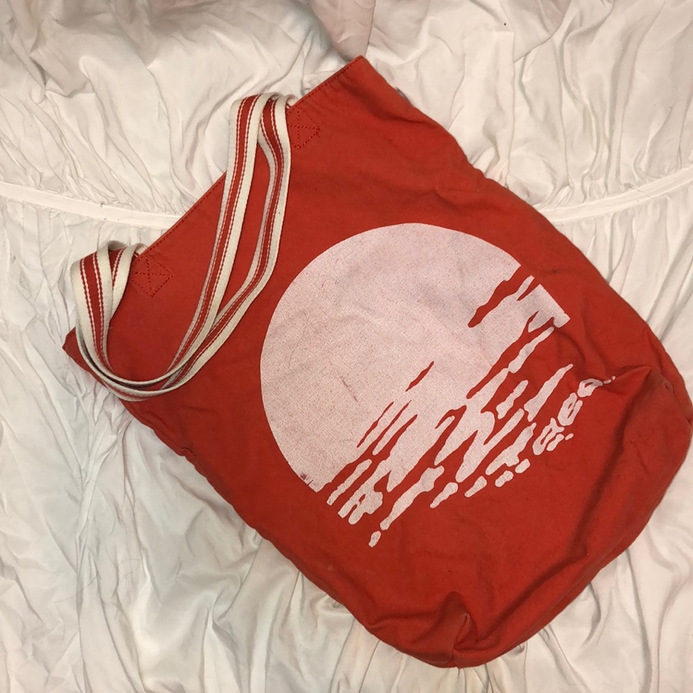 Orange American Eagle tote bag